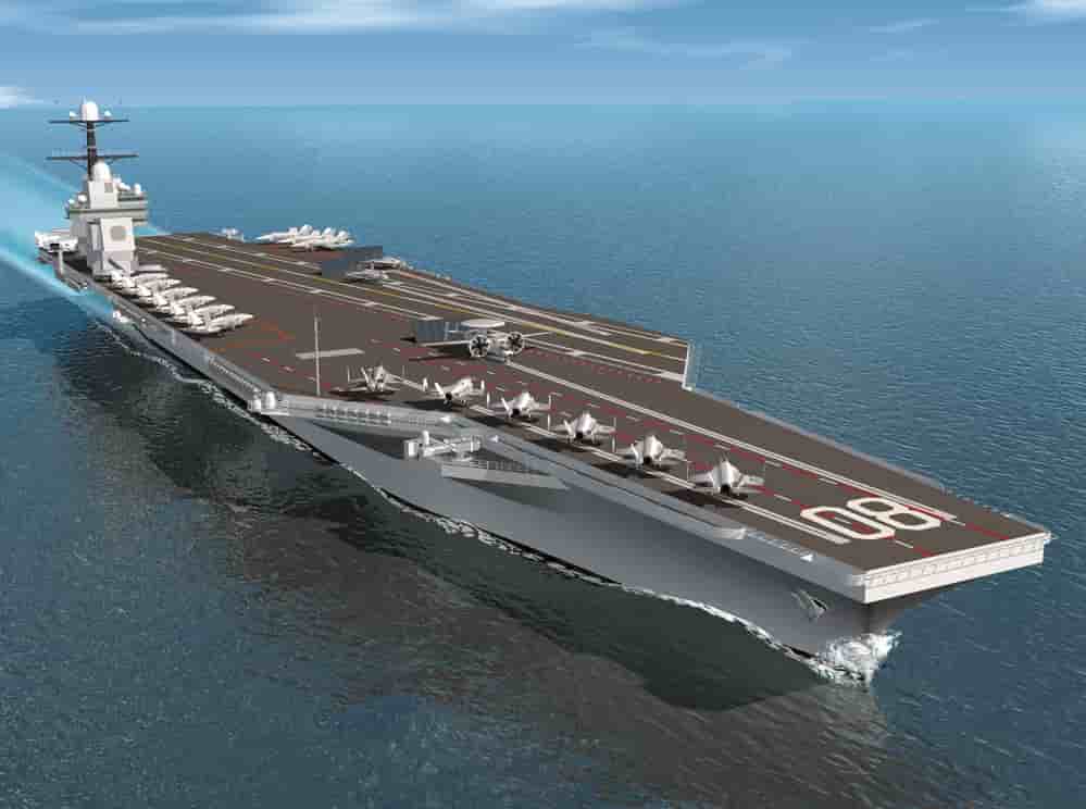 L'US Navy commande deux porte-avions de la classe Ford.