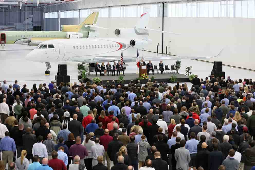 Dassault agrandit ses installations à Little Rock pour accueillir les Falcon 5X et 8X.