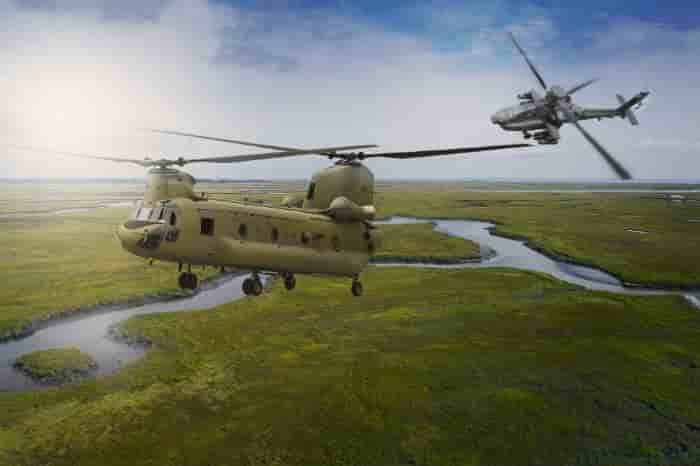 New Delhi a récemment commandé des hélicoptères Apache et Chinook.