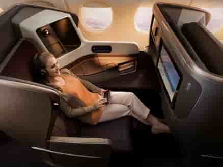Les nouveaux sièges classe Affaires déjà installés sur les Boeing 777-300ER seront également à bord des Airbus A350 de Singapore Airlines.