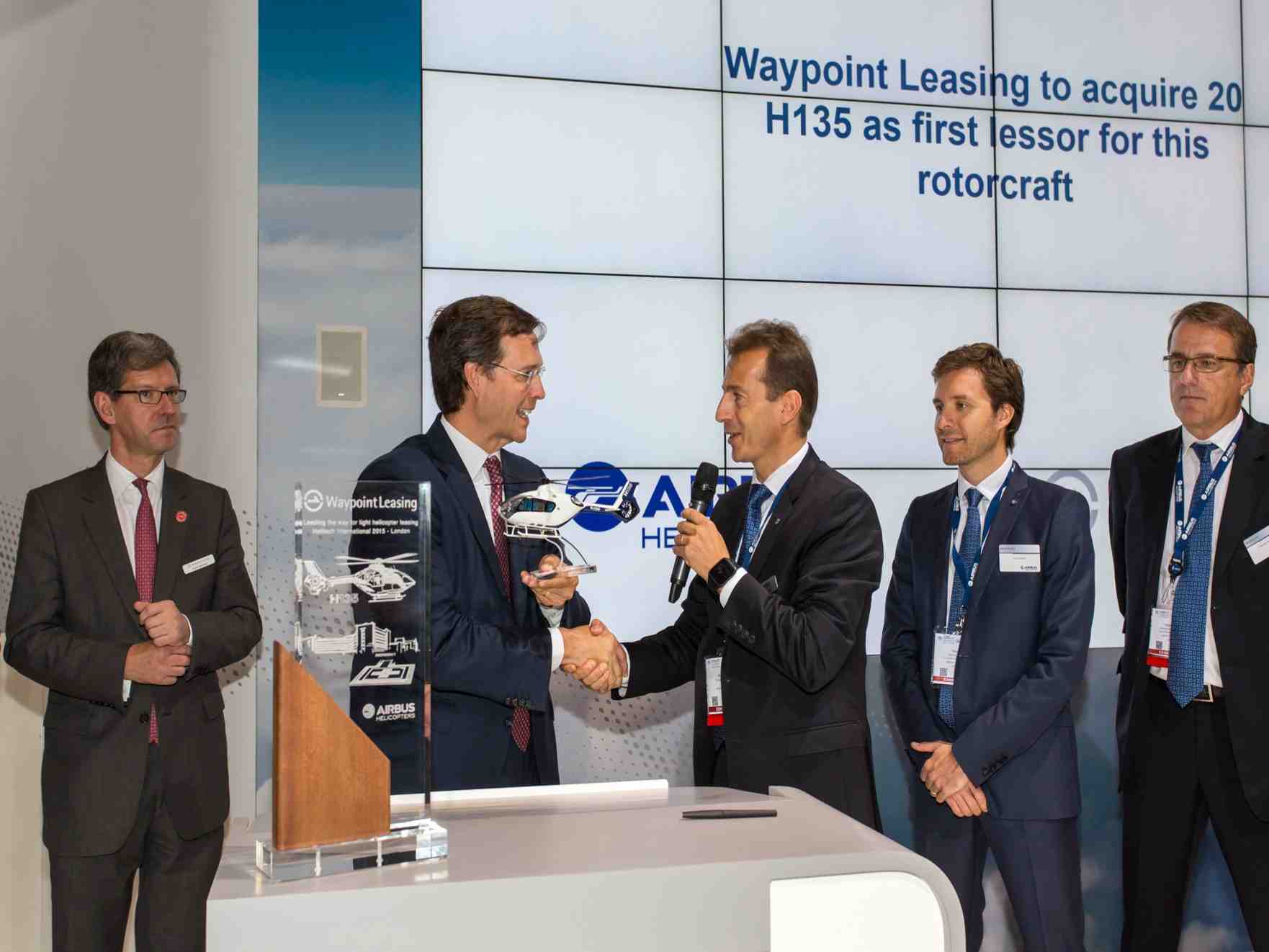 Waypoint Leasing avait déjà commandé 12 Airbus Helicopters H225 et 25 H145 en février 2014.