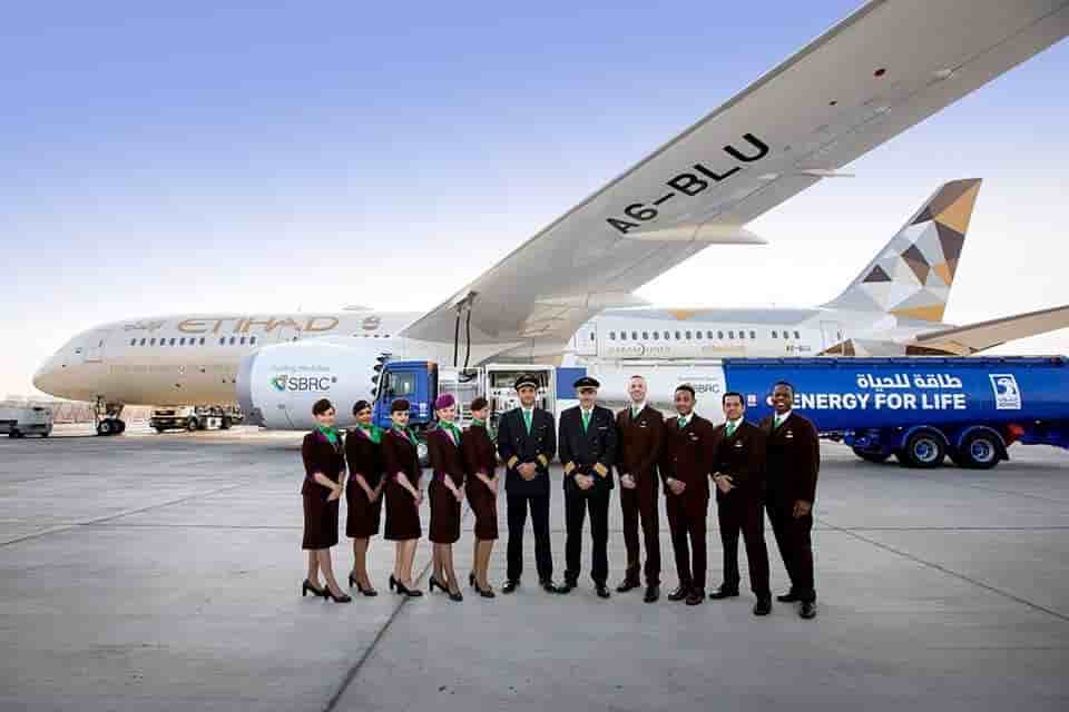 Etihad Boeing 787.