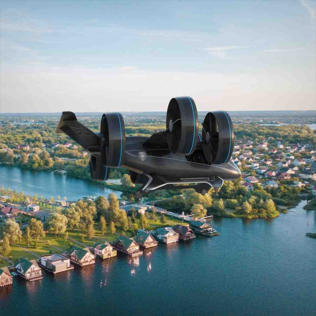 Image d'artiste du futur aéronef VTOL développé par Bell.