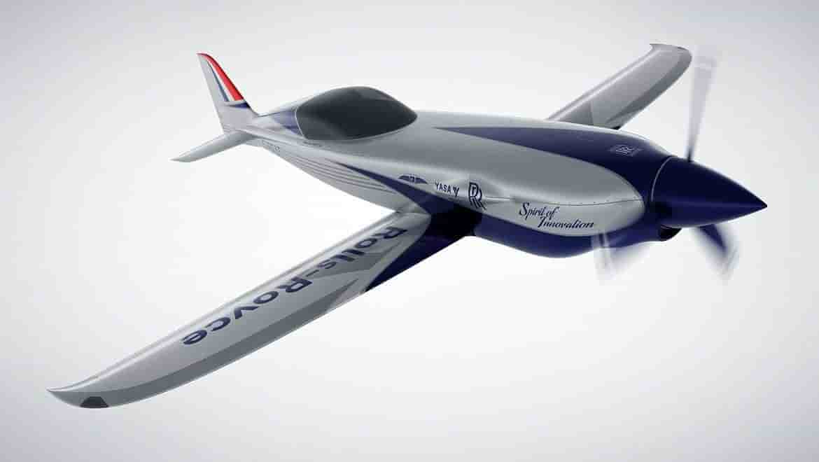 Rolls-Royce high-speed electric aircraft concept.