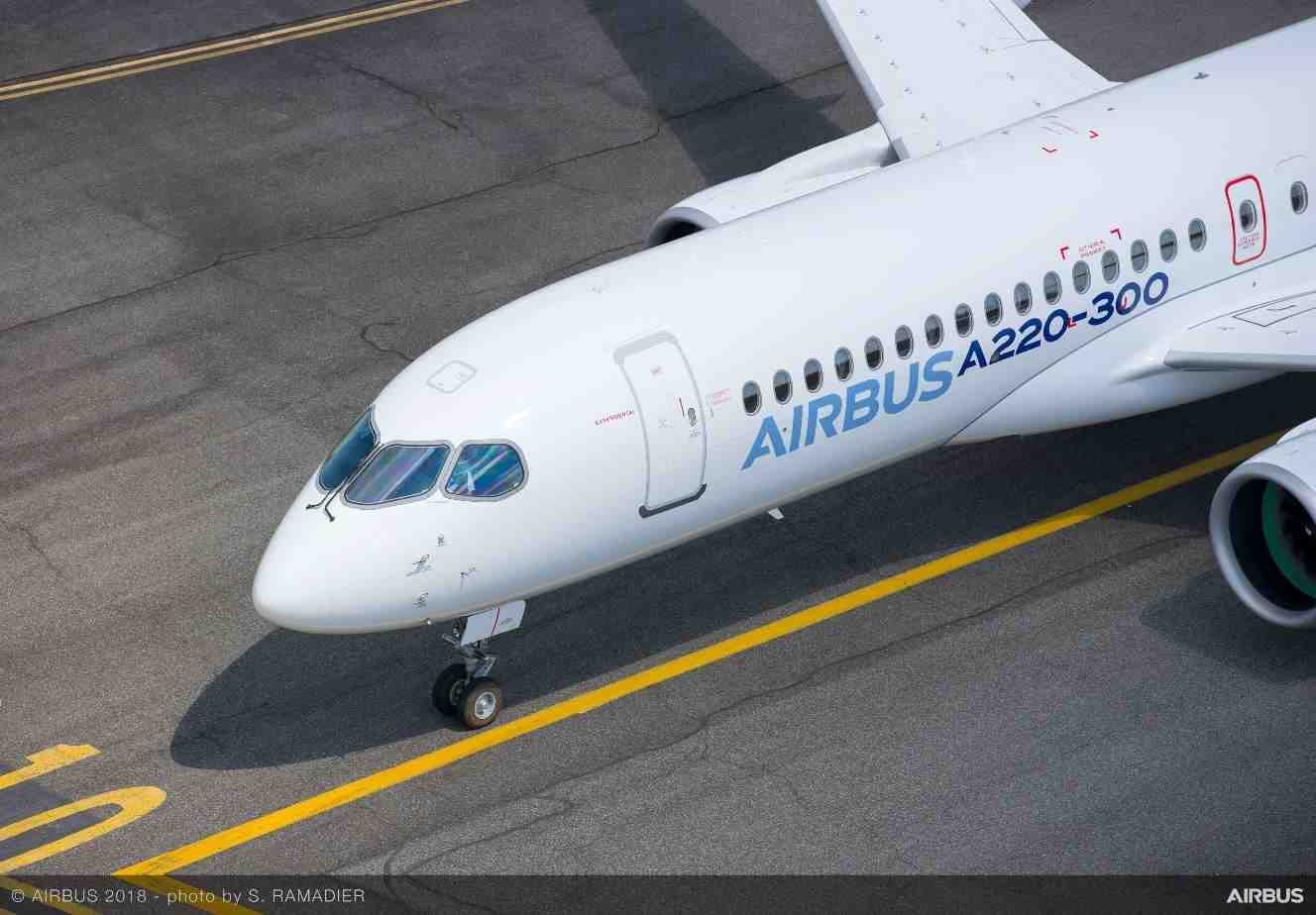 Les 120 A220-300 vont gonfler les ventes d'Airbus en 2018.