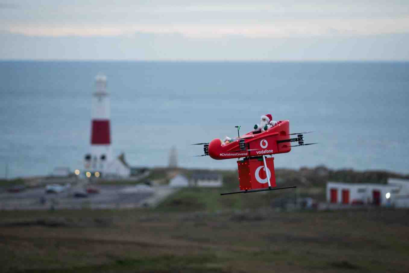 Vodafone a réalisé une livraison par drone en utilisant le réseau 4G.