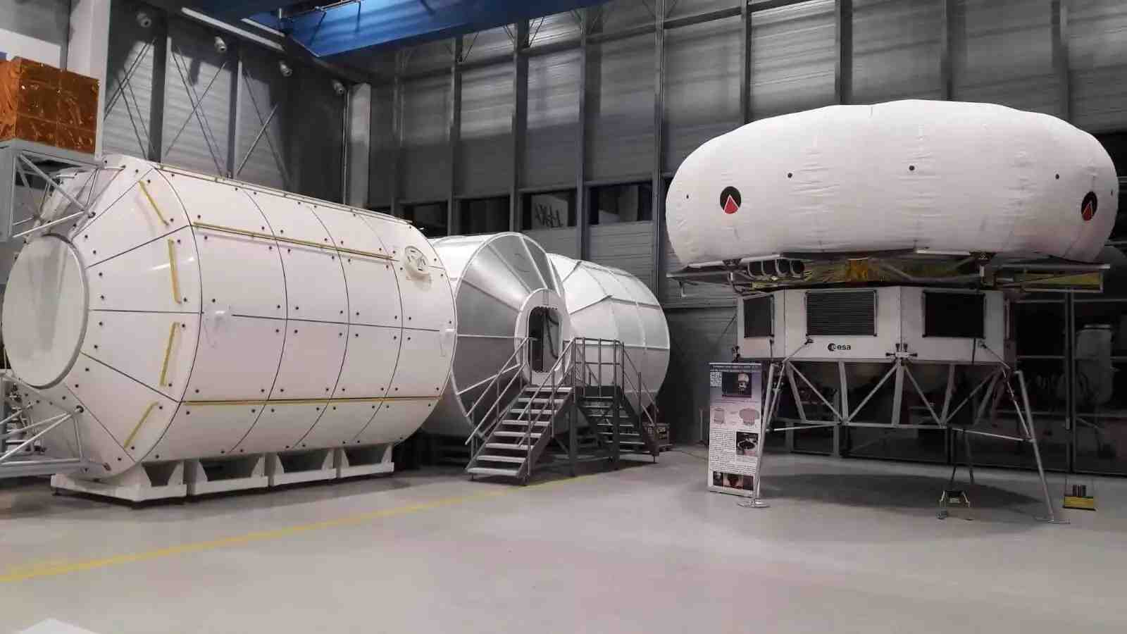 Maquette Eurohab installée au Centre européen des astronautes à Cologne, en Allemagne