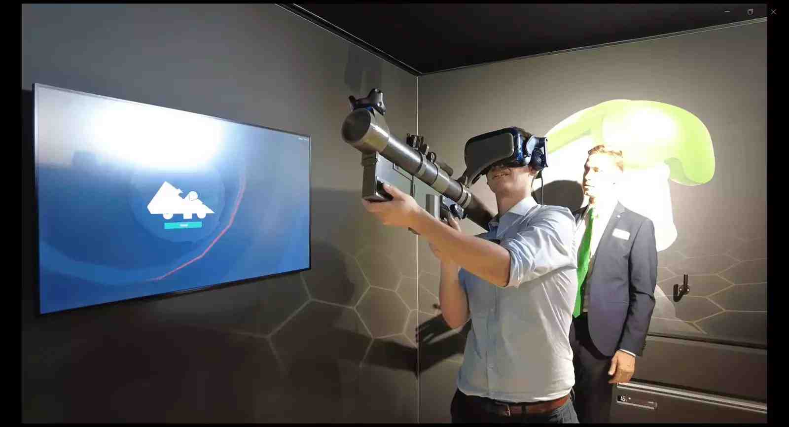 Essai simulateur Stinger d'Hensoldt.
