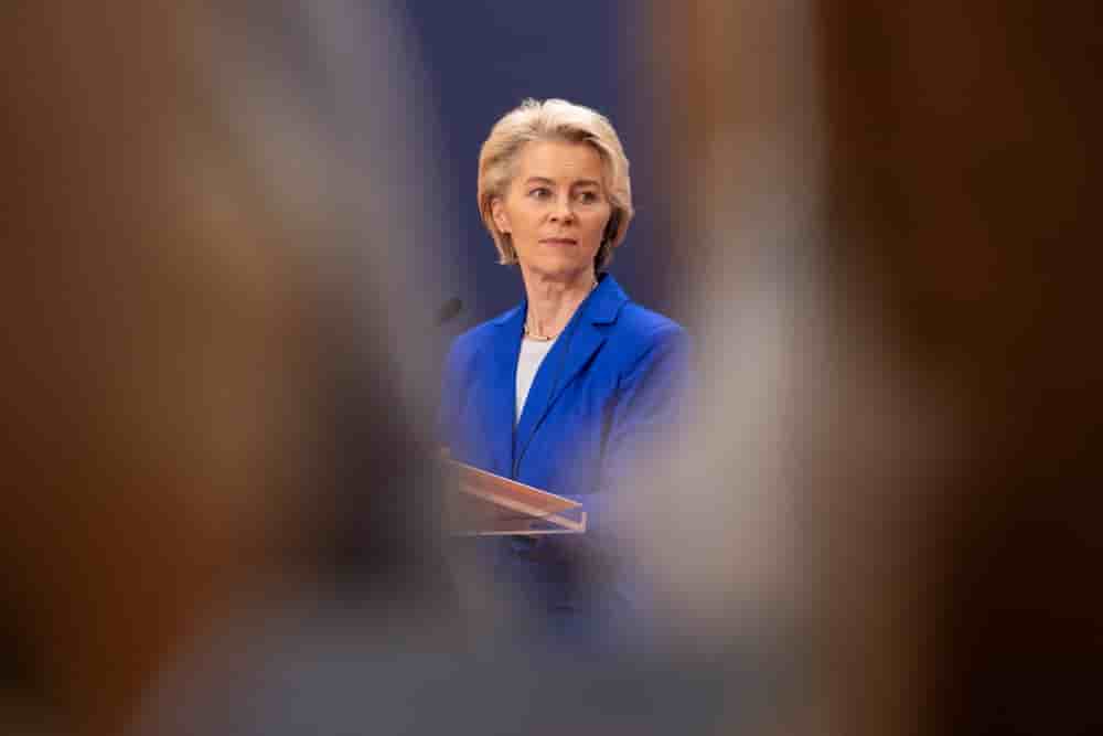 La présidente de la Commission européenne, en Serbie, en octobre 2023