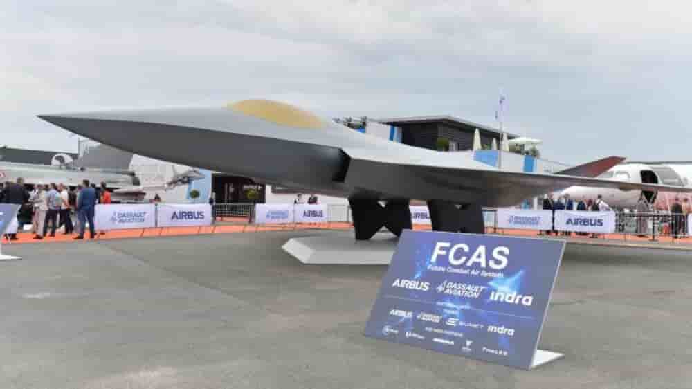 Maquette du SCAF exposé au salon du Bourget