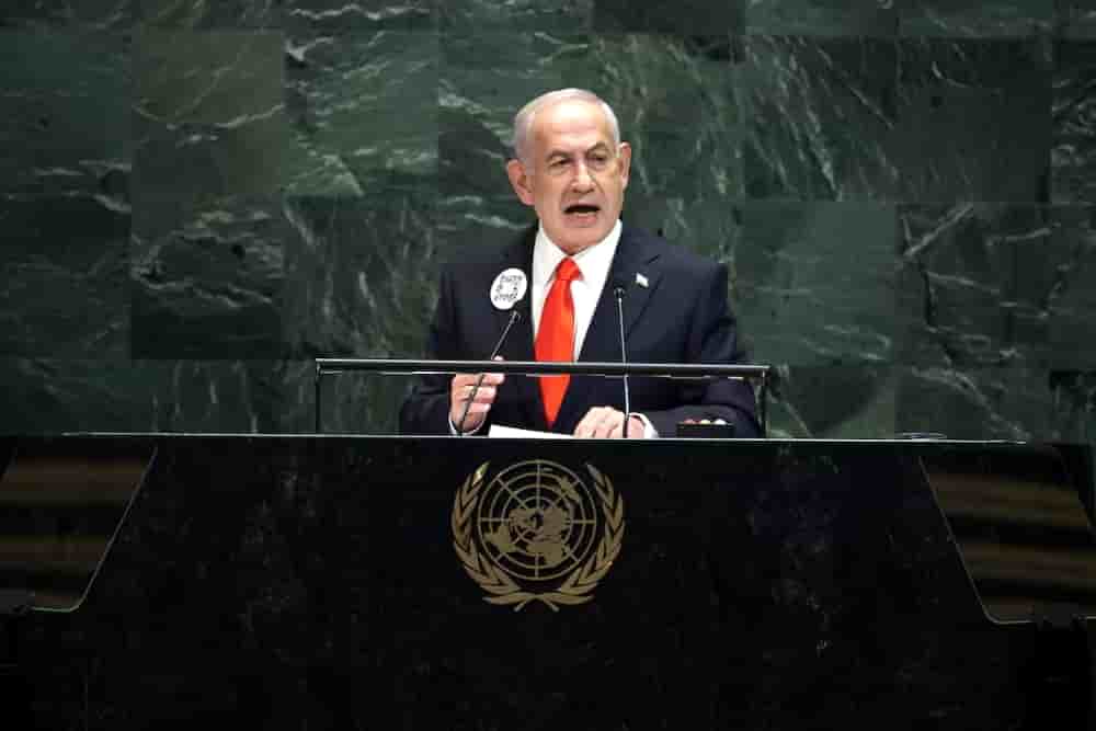 Netanyahou condamne le soutien à l'État palestinien à l'ONU après le départ de nombreux manifestants.