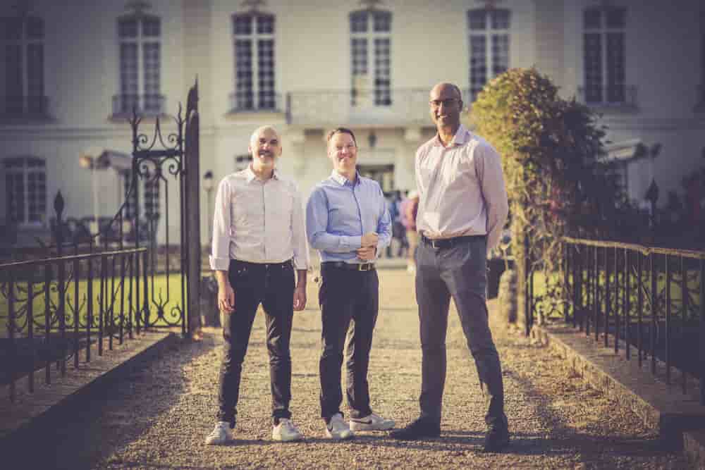 Les trois cofondateurs d’Huwize.