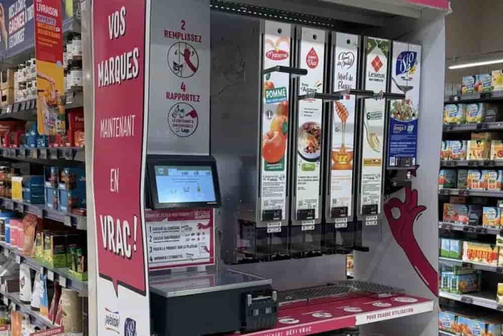 Le distributeur Défi Vrac est déployé depuis juin dans trois magasins pilotes