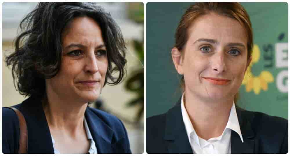 Mélanie Vogel, sénatrice écologiste représentant les Français établis hors de France, et Marine Tondelier, secrétaire nationale des Écologistes