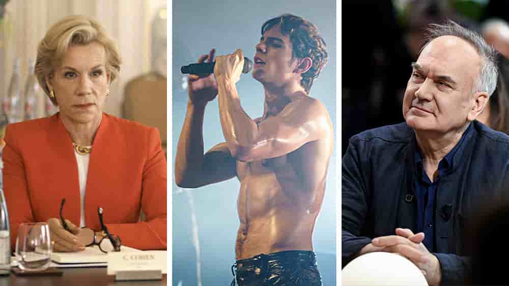 Juliette Stevenson (Cindy Cohen) dans « The Deal » ; Antoine Simony dans la série « Culte : 2Be3 » ; « Le Banquet : Les prix littéraires, une passion française », une émission présentée par Anna Cabana et Gerard Holtz sur LCP.