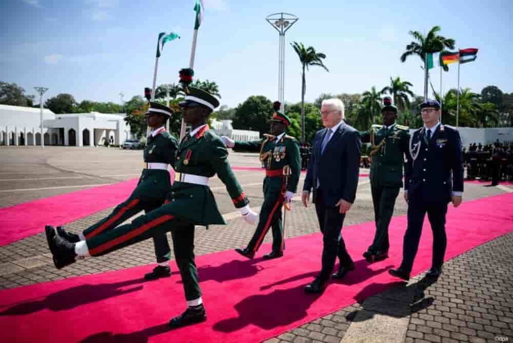 Le président allemand Frank-Walter Steinmeier en visite au Nigeria