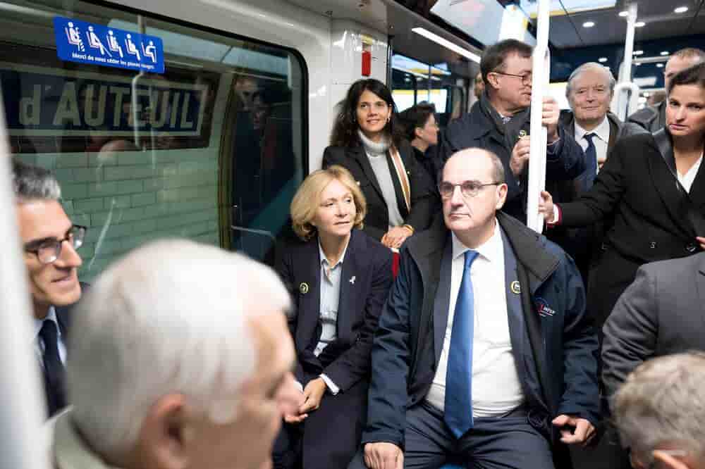 Valérie Pécresse et Jean Castex dans la ligne 10 du métro parisien la semaine dernière