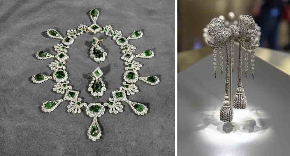 Parure de Marie-Louise, dérobée au musée du Louvre le dimanche 19 octobre.