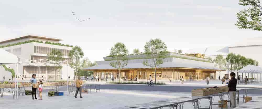 Champigny-sur-Marne : une halle gourmande en bois pour 2027