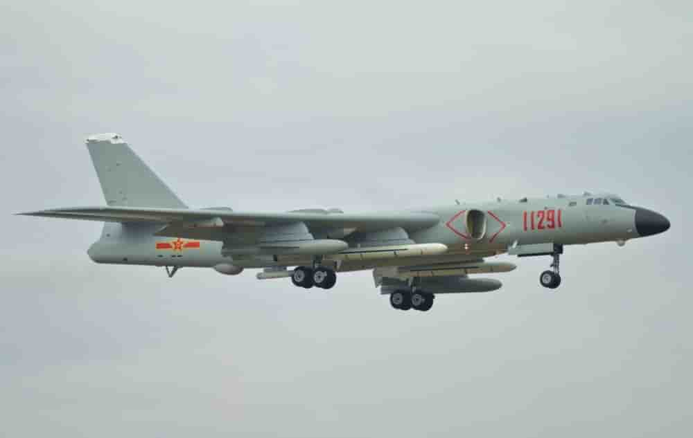 La Chine a procédé à des exercices de bombardiers H-6K près de Taïwan.