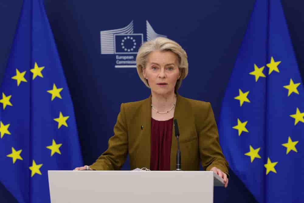 La présidente de la Commission européenne, Ursula von der Leyen, le 16 octobre 2025.