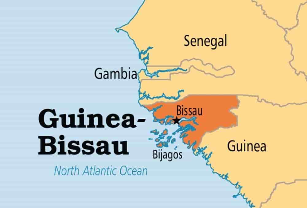 Carte de la Guinée-Bissau