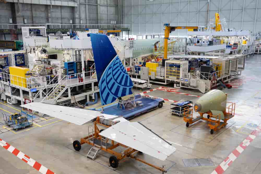 La nouvelle ligne d'assemblage finale d'Airbus à Toulouse bénéficie d'un réseau de 5G privée.