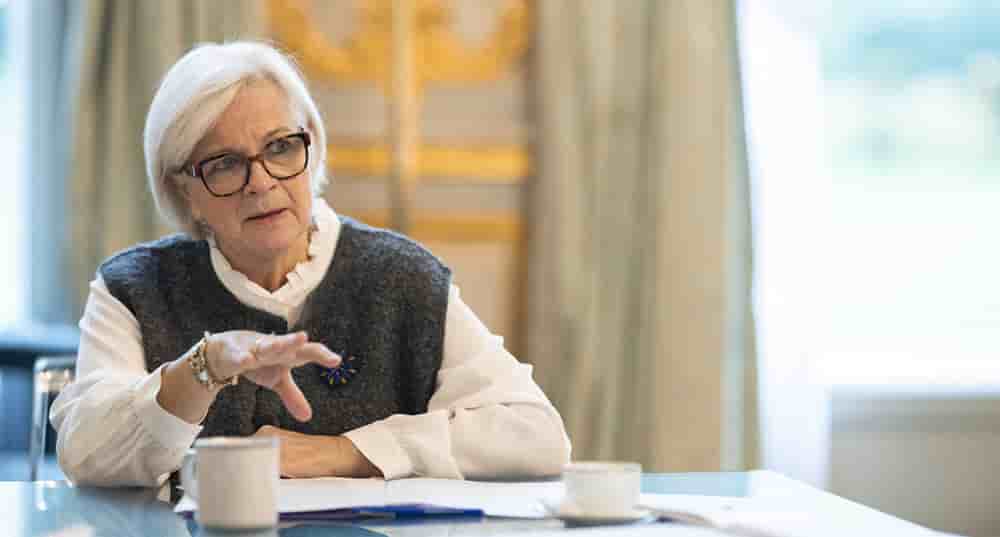 Catherine Vautrin, ministre des Armées et des anciens combattants de France, le 6 novembre à Paris.