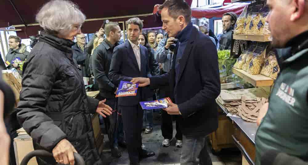 Pierre-Yves Bournazel et Gabriel Attal, à Paris, le 8 novembre.