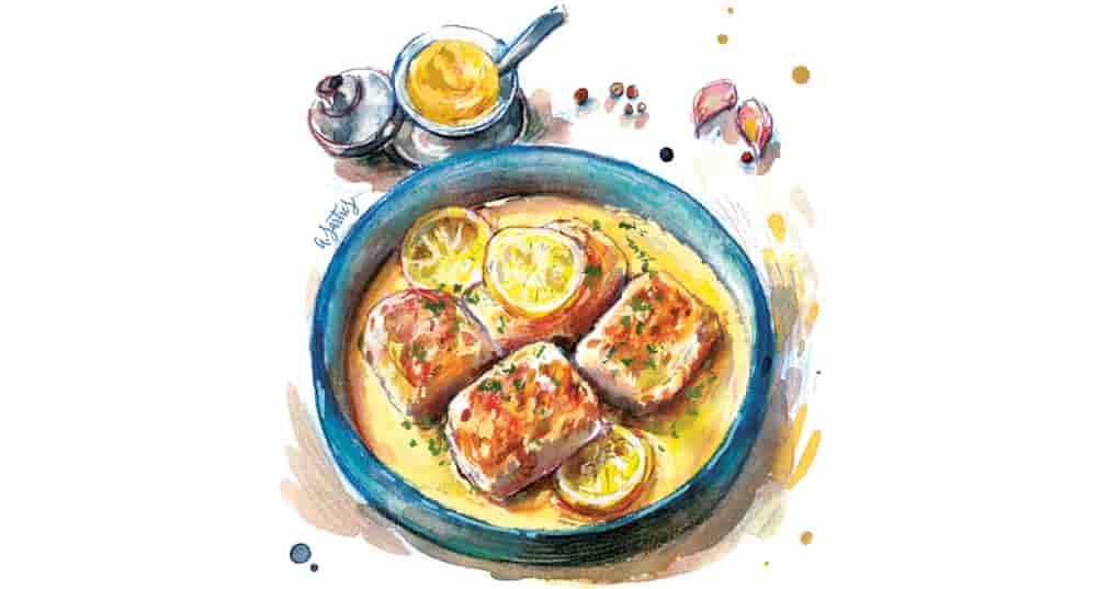 Découvrez notre recette de la semaine, le cabillaud à la moutarde citronnée.