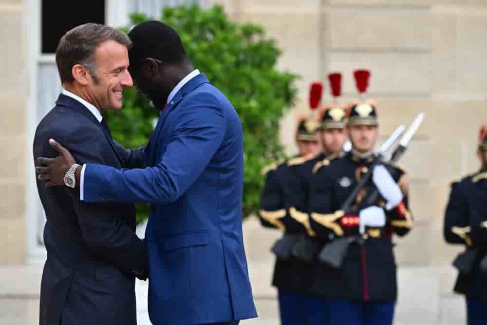 Emmanuel Macron a reçu Bassirou Diomaye Faye au palais de l’Élysée le 27 août 2025.