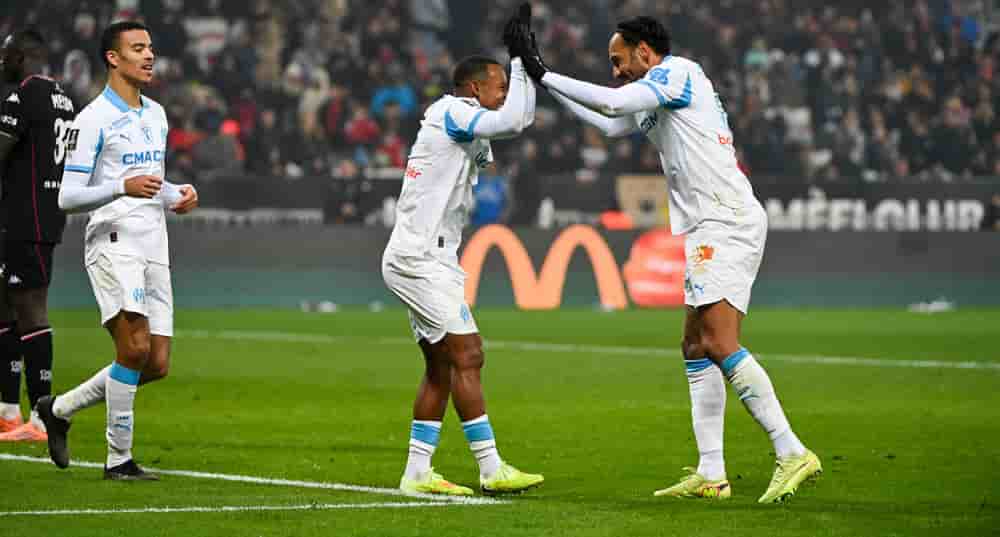 Bien positionnés pour la Ligue des champions, les jouers du stade Olympique de Marseille viennent de décrocher leur cinquième victoire d'affillée, face à Nice.