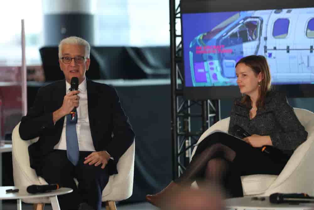 Didier Kayat, PDG de Daher et président du GEAS à l'Aeroforum organisé par La Tribune le 13 novembre depuis l'aéroport Toulouse-Blagnac.