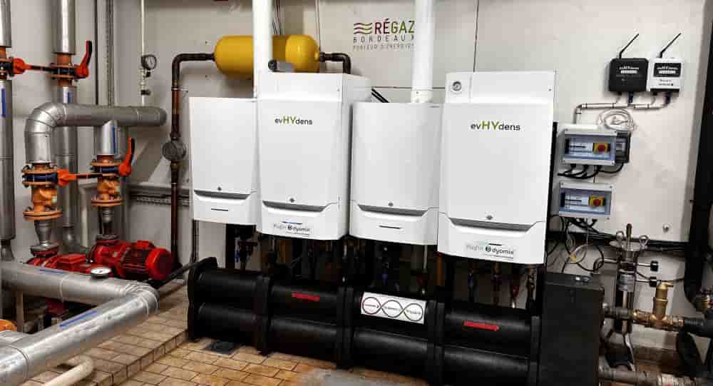 Pour le chauffage du bâtiment, Bulane a mis au point une technologie d’hybridation des chaudières permettant d’injecter 20 % d’hydrogène, sans changer ni les chaudières ni les radiateurs.