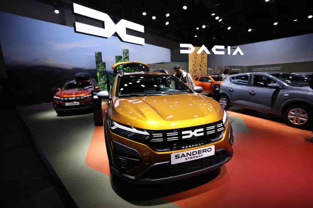 La Dacia Sandero Stepway exposée en janvier 2023, à Bruxelles.