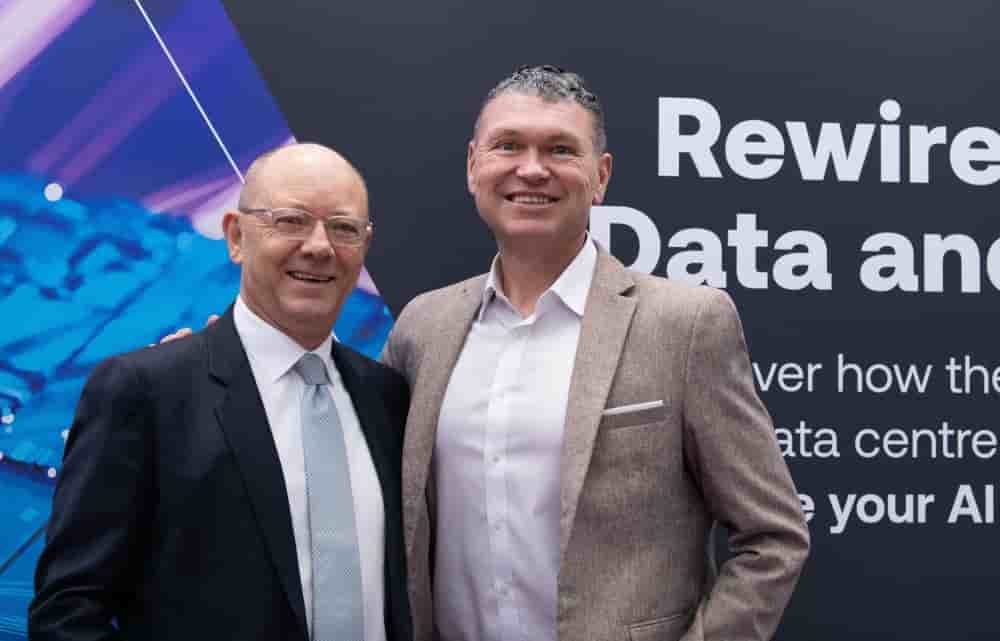 Fabrice Coquio, président de Digital Realty France, et Chris Sharp, CTO de l'entreprise au niveau mondial.