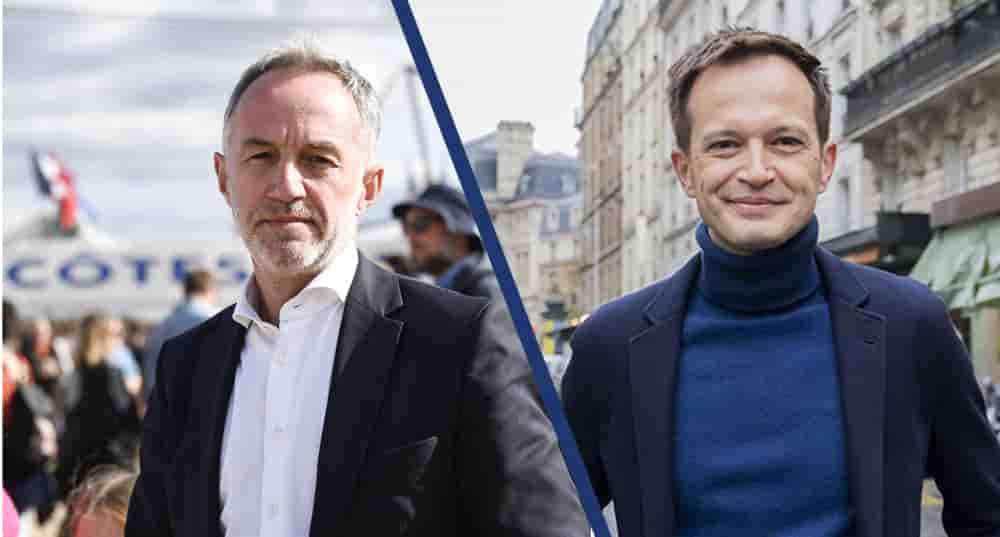 Emmanuel Grégoire à la Fête de l'Humanité et Pierre-Yves Bournazel.