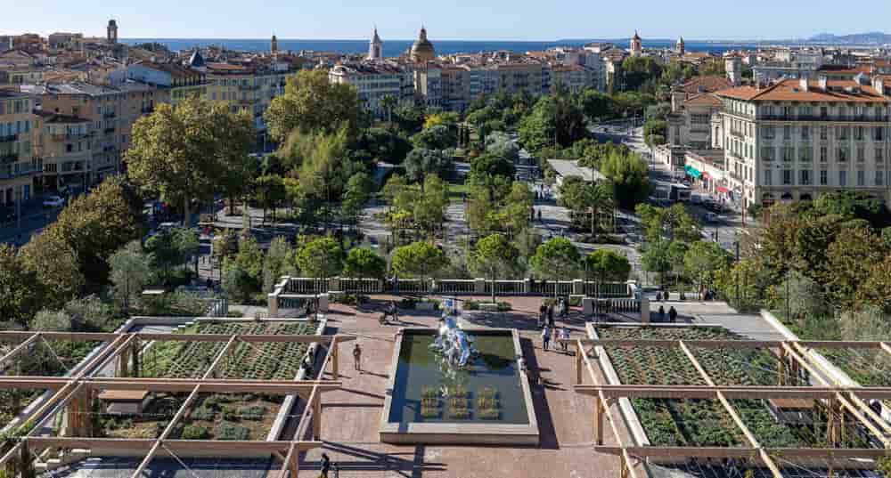 Extension de la Promenade du Paillon sur 8 hectares supplémentaires pour constituer environ 20 hectares sur près de 2 kilomètres linéaires au coeur de Nice.
