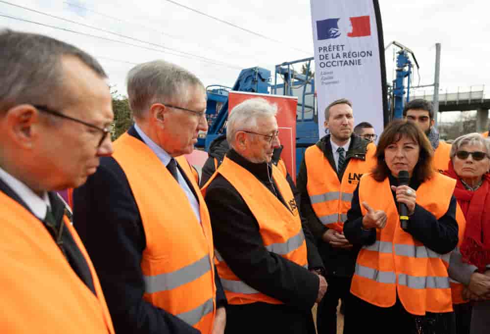 La région Occitanie a invité les représentants de la Commission européenne à visiter le chantier des aménagements ferroviaires au nord de Toulouse, préalable à la future LGV.