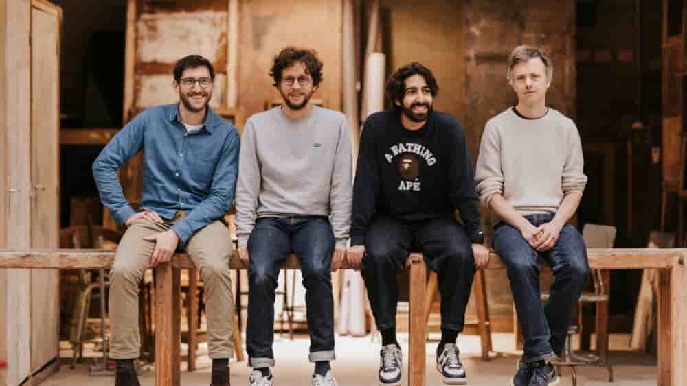 Les fondateurs, de gauche à droite, Olivier Teboul, Alexandre Défossez, Neil Zeghidou et Laurent Mazaré.