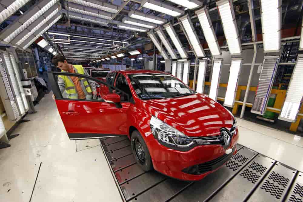 Une Renault Clio IV à Flins, près de Paris.