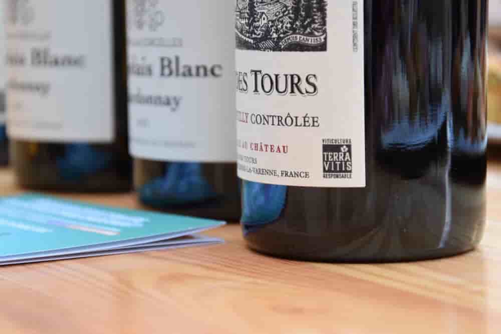 Les bouteilles certifiées Terra Vitis.