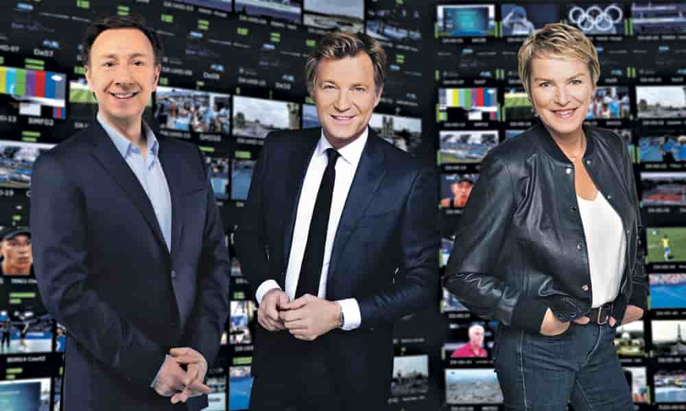 Stéphane Bern, Laurent Delahousse et Élise Lucet.