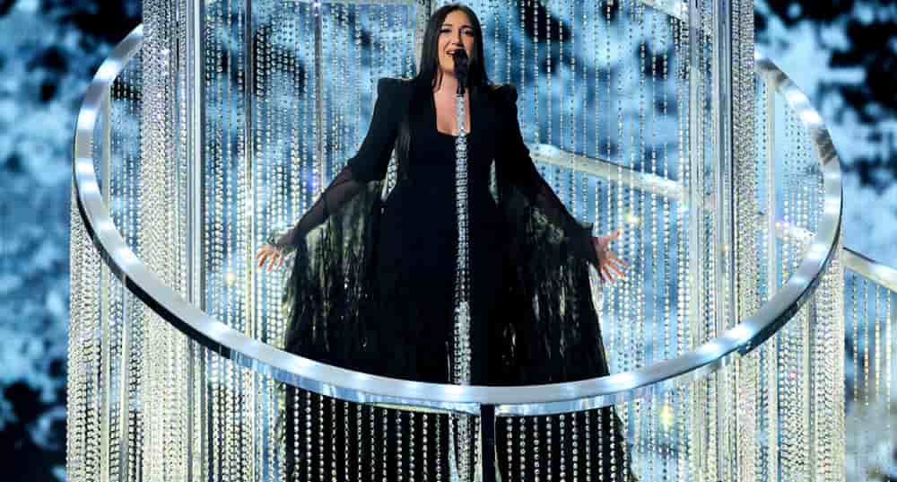 Yuval Raphael, représentante d'Israël à l'Eurovision 2025.