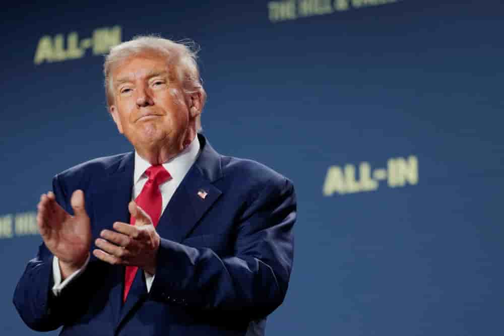 Le président américain Donald Trump lors du sommet « Winning the AI Race » (Gagner la course à l’IA) à Washington, le 23 juillet 2025.