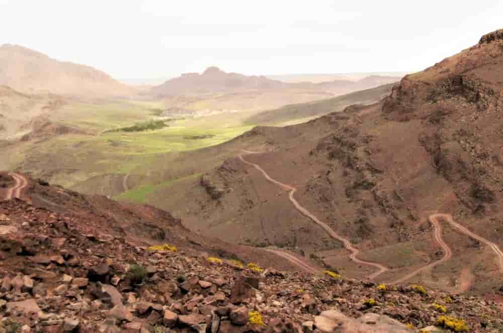 Le projet cuivre-or Azrar d’Aterian, situé dans l’Anti Atlas occidental, à environ 155 km au sud-est d’Agadir (Maroc).