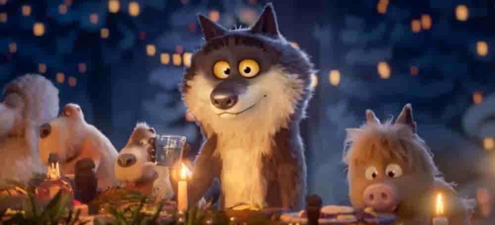 Capture d'écran de la publicité pour Intermarché réalisé par la société d'animation Illogic Studios.