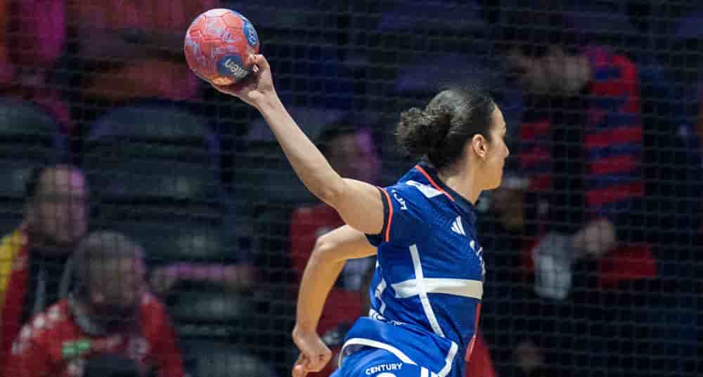Nina Dury, lors de France-Allemagne, au Mondial, le 12 décembre.