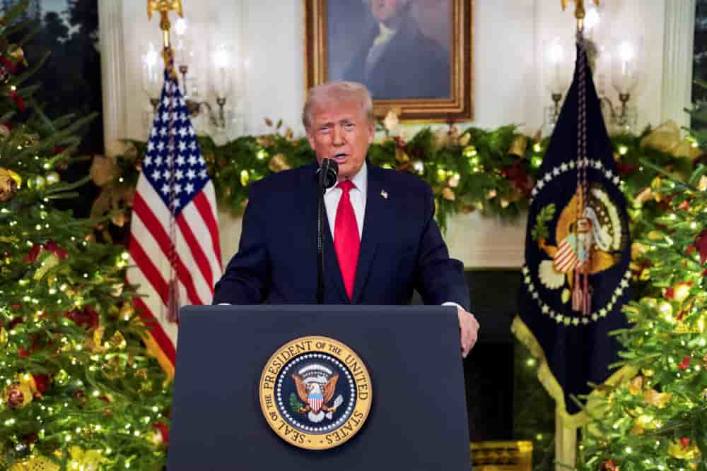 Mercredi soir, dans une allocution de fin d’année, Donald Trump a assuré que les prix baissaient " rapidement ",