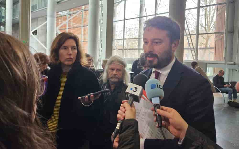 Le préfet du Tarn, Simon Bertoux, à l'issue de l'audience au palais de justice de Toulouse.